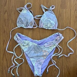 Dippin' Daisy's Floral Bikini in Pastel Shades